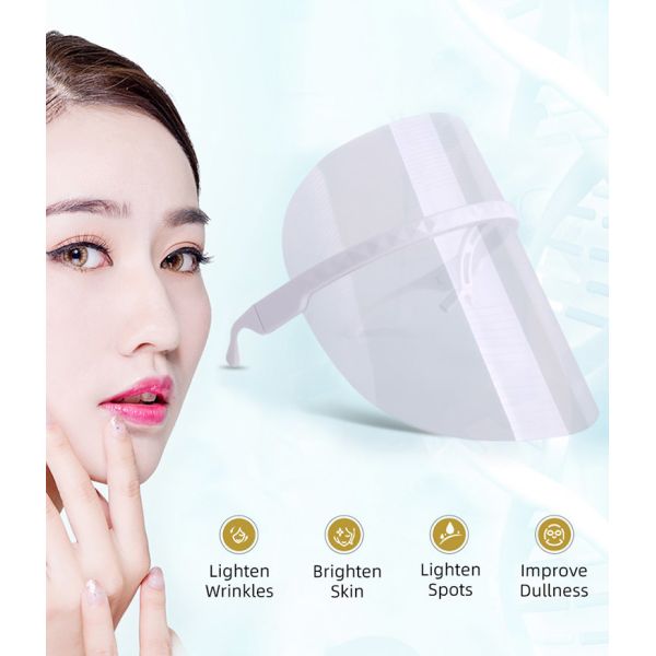 Lighten Wrinkles Spots 70g Red Blue Orange 680nm 5V 2A LED Light Therapy Mask