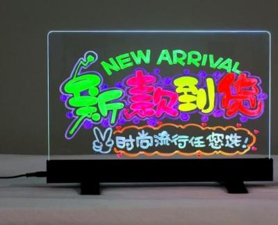 Flashing Illuminated Erasable Neon LED Writing Board Menu Table Sign with Controller LED Message Board Display LED Sign