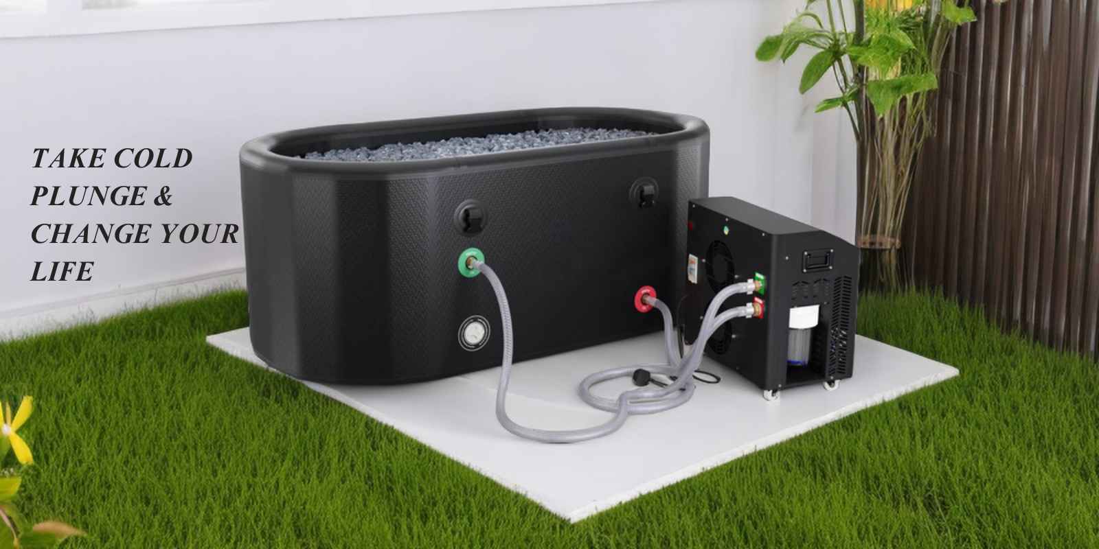 Настраиваемая портативная PVC надувная холодная ванна с холодильником, складная ванна для взрослых на льду