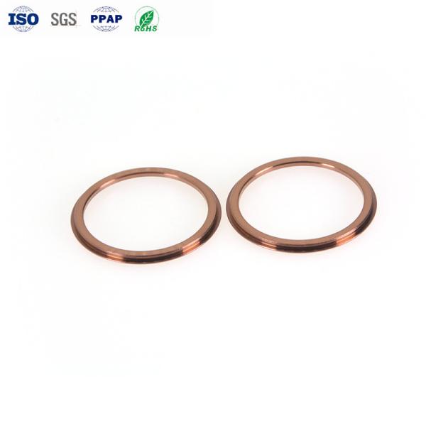 PVD Rose Gold Lens CNC Peças de aço inoxidável Decoração de câmera Peças de anel para eletrônicos