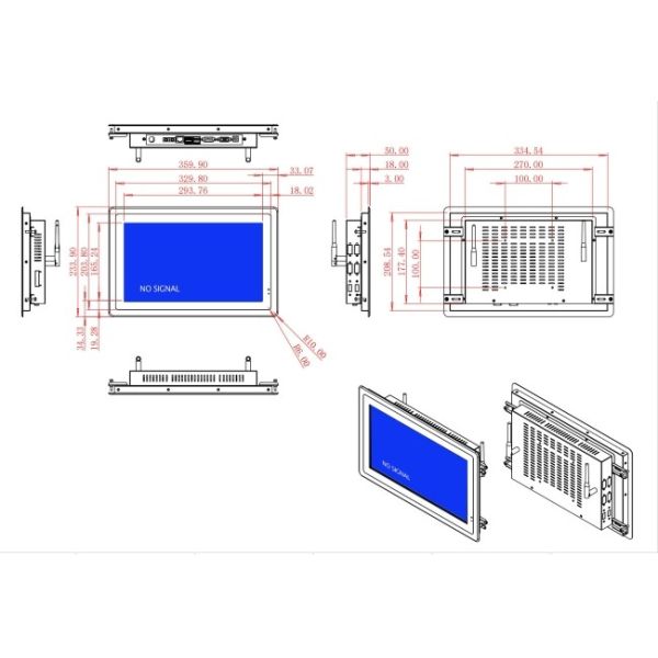 13.3-Inch Non-OS Monitor for Retail Terminals and Public Displays