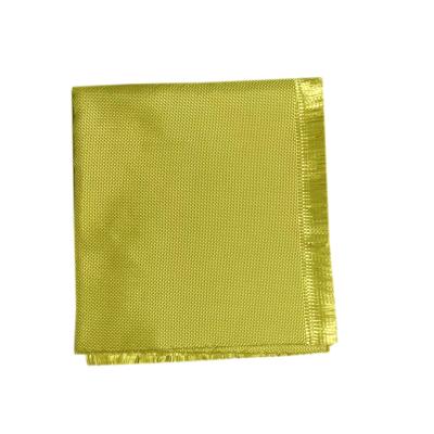 Tecido resistente ao fogo de Kevlar 1500D, tecido amarelo para-aramida.