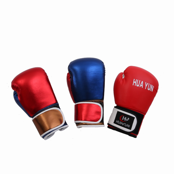 Adult 12 Oz Leather Boxing Gloves , PU Leather Weighted Boxing Gloves