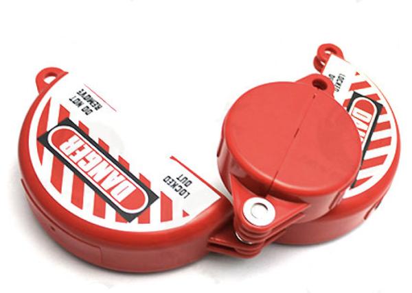 Red Color Gate Valve Lockout for 25mm-330 mm Valve, Standard Gate Valve Lockout ABS Material
