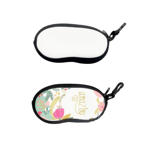Double Sided Printing Neoprene Sublimation Glasses Case Blanks For DIY Printing