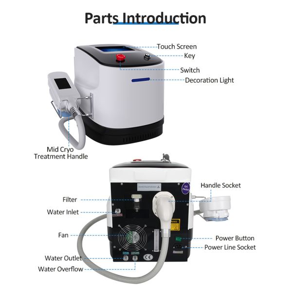 Fat Loss Professional Fat Freezing Machine With 4 Changeable Cups
