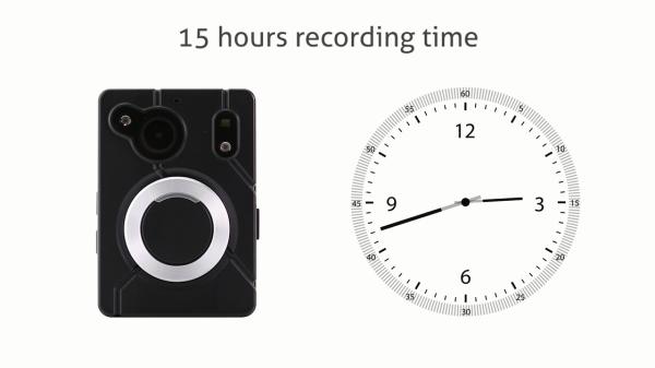 1296p USB2.0 Police Body Worn Camera Sony IMX 323 Sensor No Screen