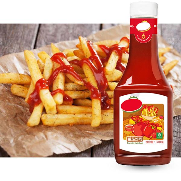 Embotellado de salsa de tomate con especias Información nutricional 100 calorías