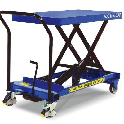 Heavy Duty Polyurethane Caster Mobile Table Lifting Platform Hydraulic System
