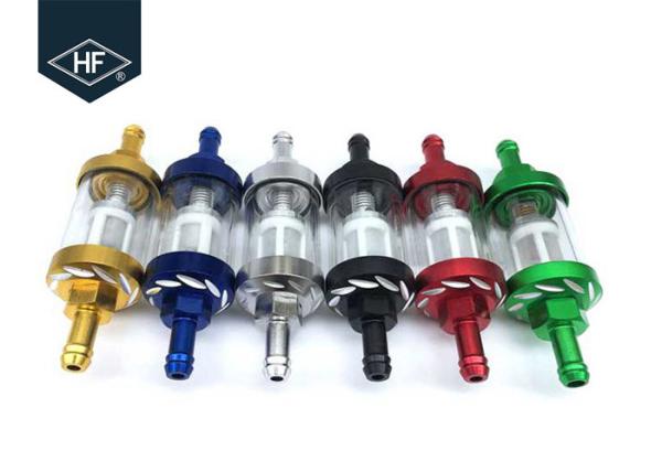 Modified CNC Aluminum Fuel Filter Oil Cleaner For Carburetor ATV Scooter Universal
