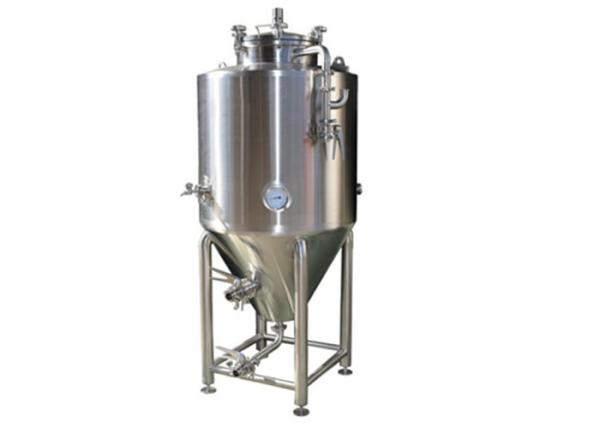 Malt Fermenting Conical Beer Fermenter , Stainless Fermenter Equipment