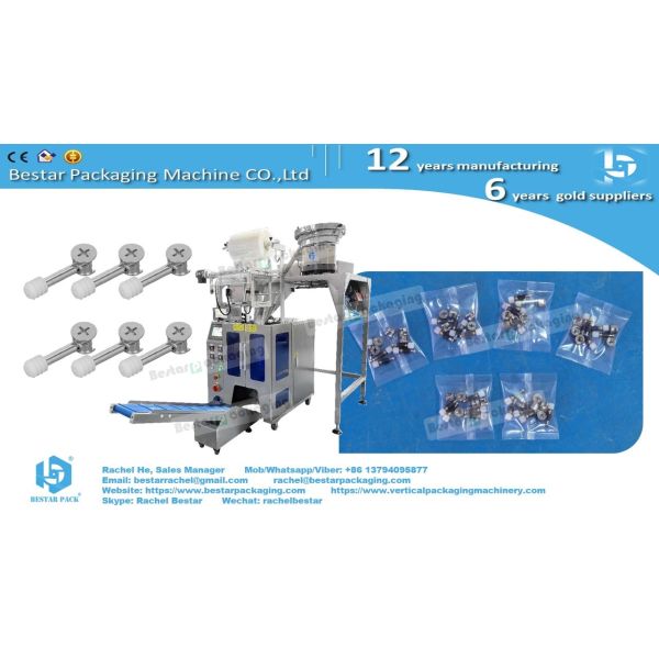 Furniture hardware cam lock screw automatic counting packaging machine with TTO printer