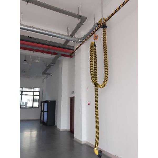 Intelligent Stainless Steel Rail Fire Truck Exhaust Removal System with Auto Tracking