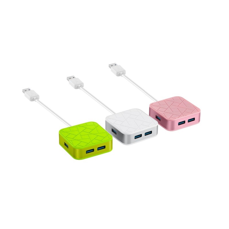 15 CM Cable SuperSpeed 4 In 1 USB 3.0 Hub 4 Port