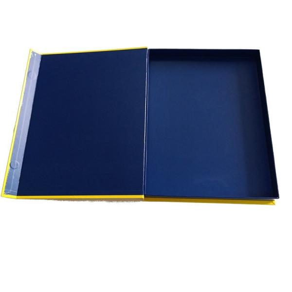 Paperboard Packaging Book Shaped Gift Box Custom Photo Presentation Eco - Friendly