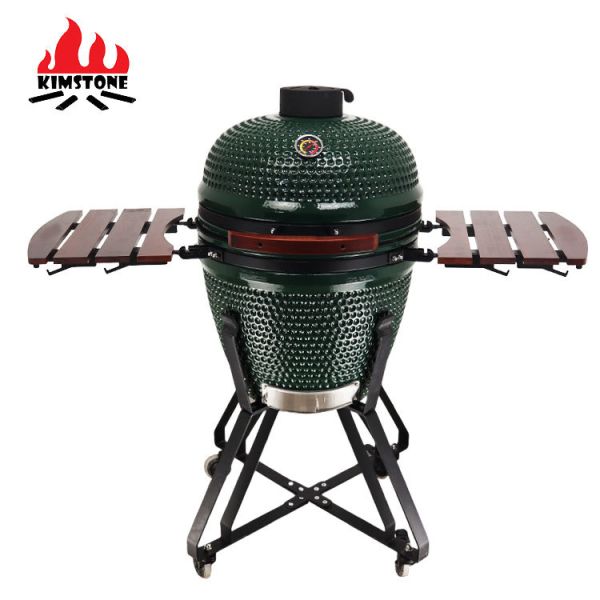 KIMSTONE Barbecue Griller Charcoal Kamado Grill Kamando Asador De Ceramic Komado 21 Smoker Bbq Grill