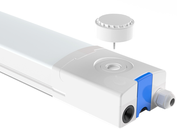 D4 LED Moisture-proof Light with Ready for Emergency and Motion Sensor 3-phase changing Optional