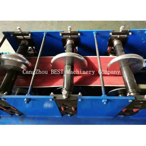 Metal Roof Ridge Cap Roll Forming Machine / Corrugated Roof Sheet