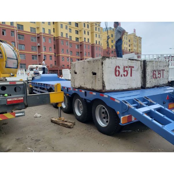 Aotong 80T 4 оси 14m 15m голова грузовика и низкая кровать полуприцеп на заказ