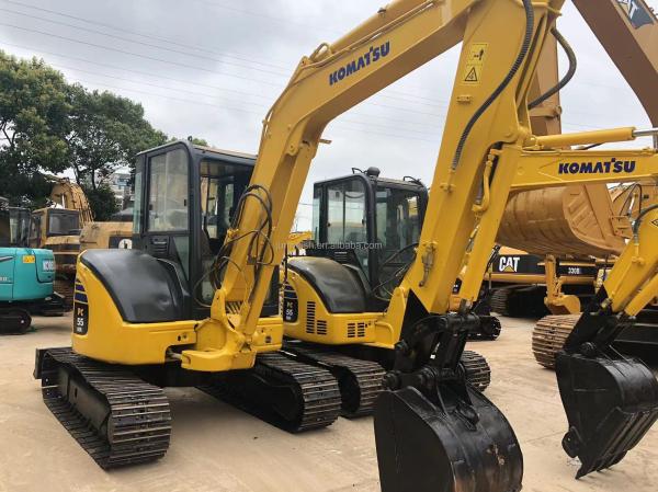 PC55MR-2 PC56 PC35mr PC40mr PC78us Digger Used Komatsu Excavator PC55 Mini 5 Ton