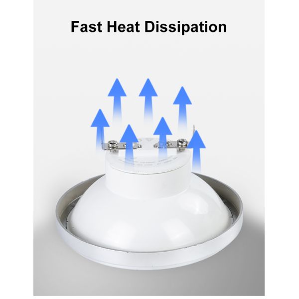 15W 2700K-6500K Ar111 Led GU10 G53 Lamp Led Spotlight with Color Temperature 0.1kg