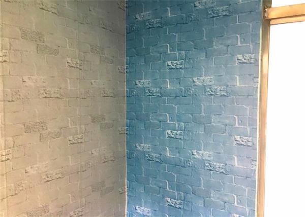 Imitated Easy To Clean Self-Adhesive Brick Wallpaper For Smooth Inside Wall Decoration