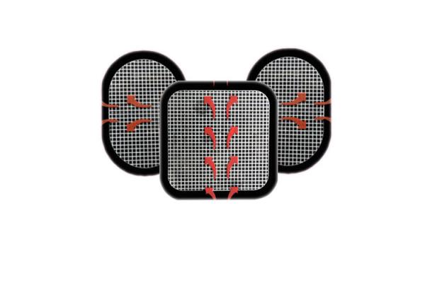 China OEM 3pcs set replacement gel pads for abdominal toning Belts ABS STIMULATOR