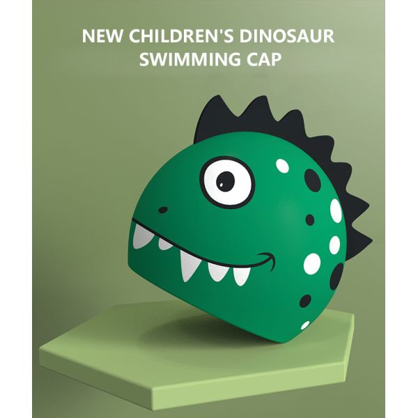 Custom Printed Fish Style Boys Swimming Caps Fashionable Silicone Swim Caps for Kids Seamless