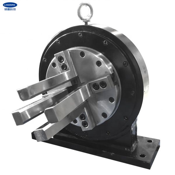 New Design Central Solid Four-claw Feeding Chuck with 25mm Claw Stroke 4.8KN Clamping Force and 0.4-0.9MPa Allowable Pressure for Laser Pipe Cutting