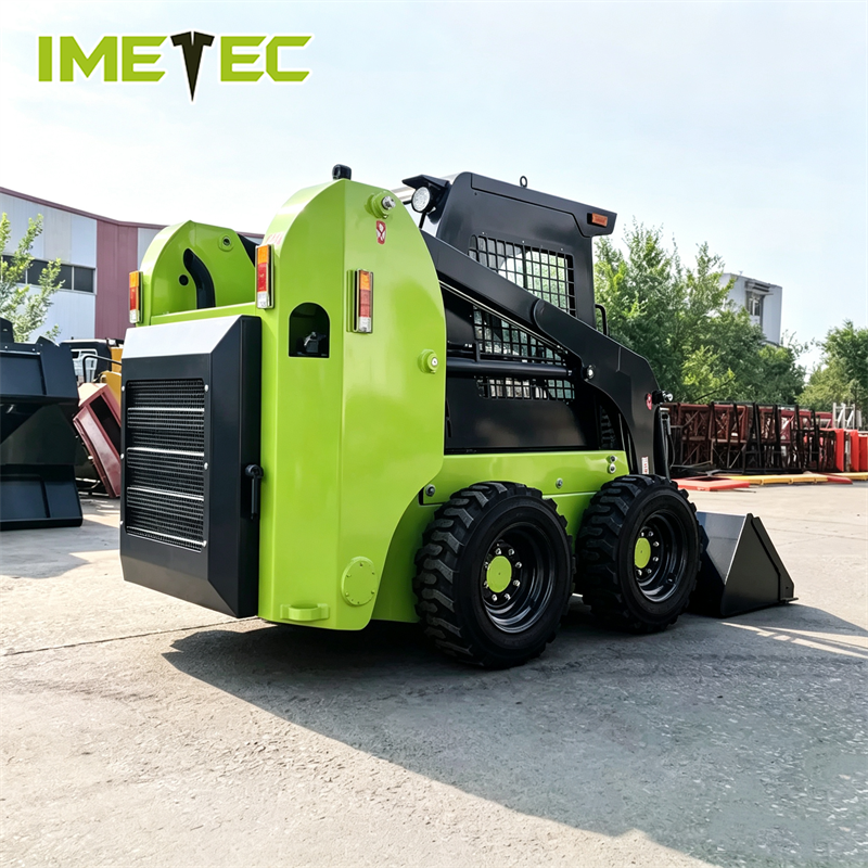 Multifunctional Skid Steer Loader Flexible Steering For Farming Construction 850kg