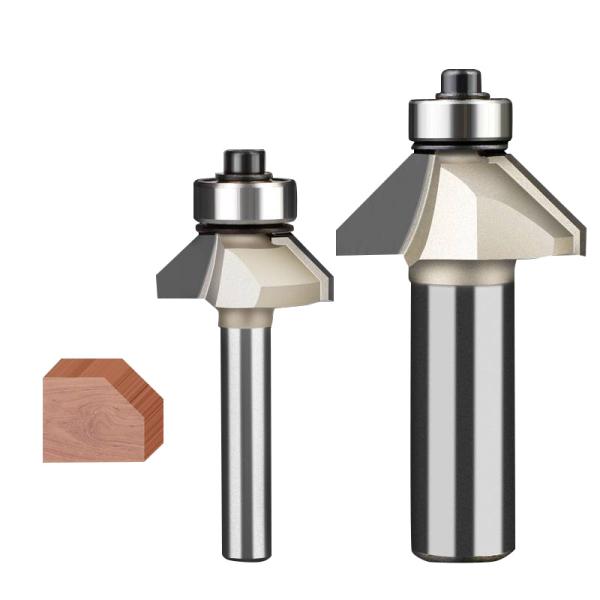 Customized High Quality Low Price 6mm 8mm  Straight  Bearing Trimming Bit Wood Milling Cutter Flush Trimming Router Bits