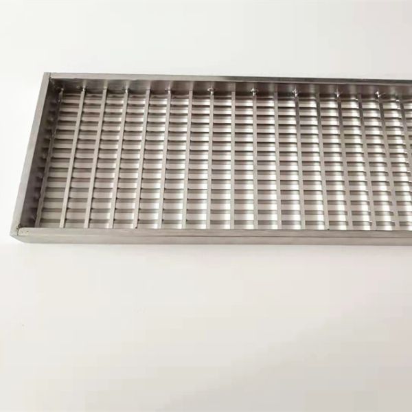 Welding Flat 5mm Drain Cover Ss Floor Grating Pressure Locked