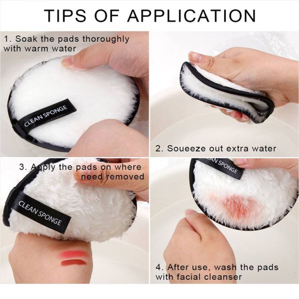 Hydrophilic Round Face Cosmetic Puff Latex Free Makeup Beauty Sponge