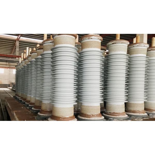 High Voltage Sf6 Inverted Current Transformer Bushing Hollow Ceramic Insulator
