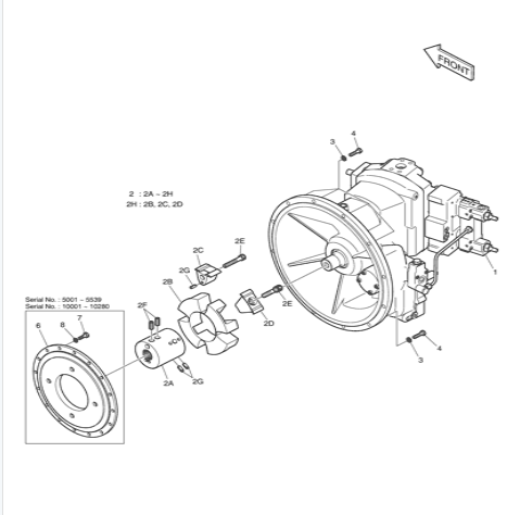 Доссан Dx225 400914-00295 Dx340 K3v63dt Гидравлический насос Аксиальный поршневый поршневый насос