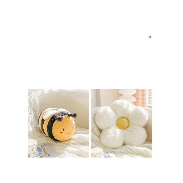 Woven Multi-Function Decorative Throw Pillows for Living Room Space Cute Flower Cushion