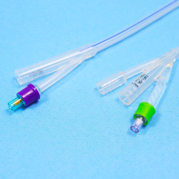 Factory Price Disposable 100% All Silicone Triple Lumen Urinary Catheter 3 Way Silicone Foley Catheter