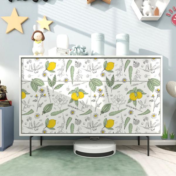 Modern Style Removable Floral Wallpaper for Natural Dining Room and Bedroom Decoration