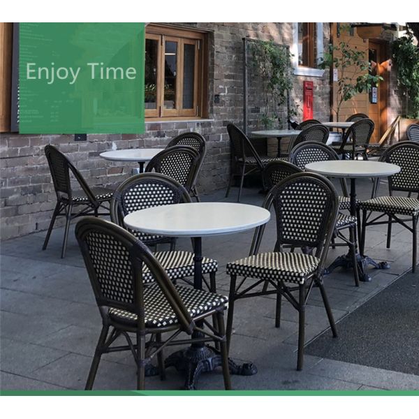 Outdoor Patio Furniture French Style Rattan Chair Paris Cafe Parisian Bistro Chairs