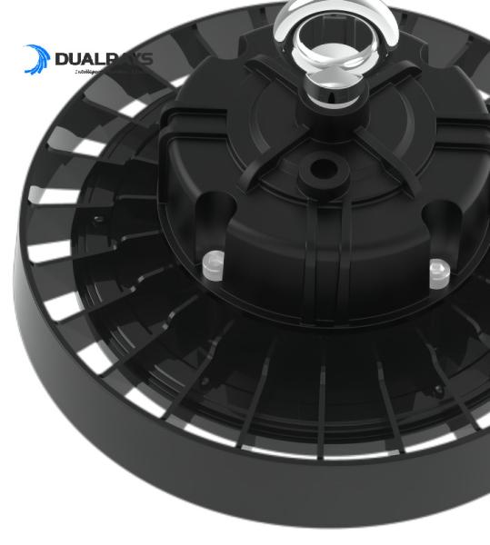 Warehouse Energy Saving Explosion Proof 100W 150W 200W UFO LED High Bay Lamp with DUALRAYS Own-developed Built-in Driver