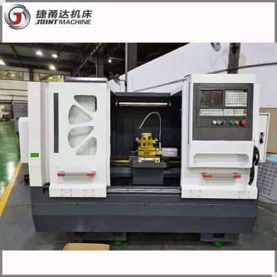 CNC 87mm Through Hole Horizontal Lathe Machine 5.5kw Integral Casting