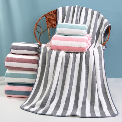 Toalha de praia de veludo de coral espessada 32*32cm/ 35*75cm/ 70*140cm/ Personalizada para hóspedes do hotel