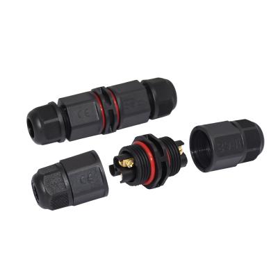 O conector elétrico 3pin do parafuso IP68 subterrâneo impermeável monta o cabo ao conector de cabo