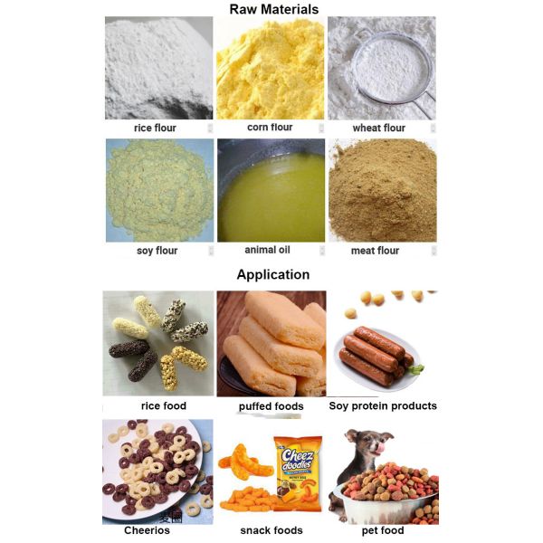 100kg-150kg/H Twin Screw Puffed Food Extruder Machine