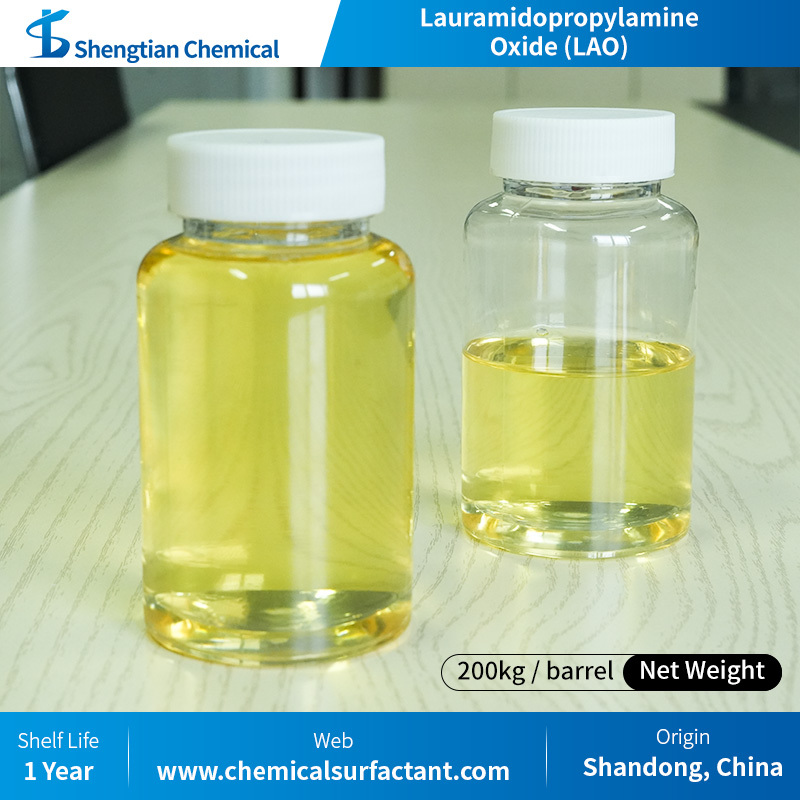 Lauramidopropylamine Oxide Lao Cas 61792-31-2 Biodegradable Amphoteric Surfactant With Low Irritation Thickening