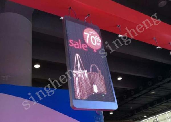 Aluminum Material Transparent Led Wall , Led Advertising Board 120° Viewing Angle