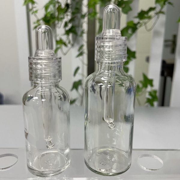 Silk Screen Printing PETG Dropper Set For Glass Bottle 30ml 50ml 100ml