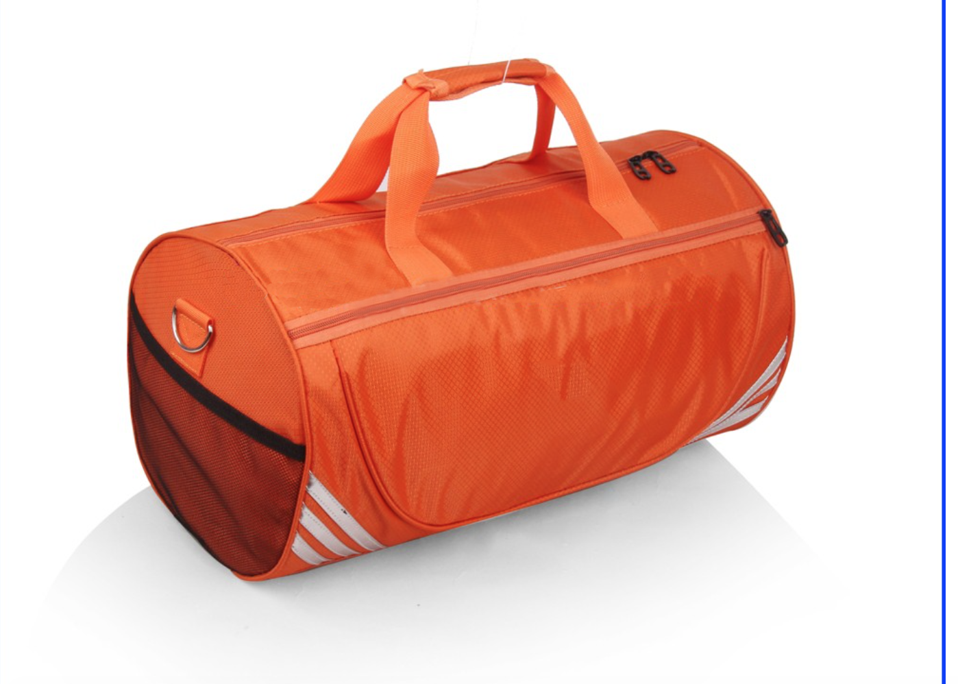 45*25CM Outdoor Light Weight Orange Color Waterproof Coated Polyester Oxford Barrel Travel Bags