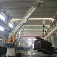 Grue télescopique blanche de boom de Marine Hydraulic 3t 30m