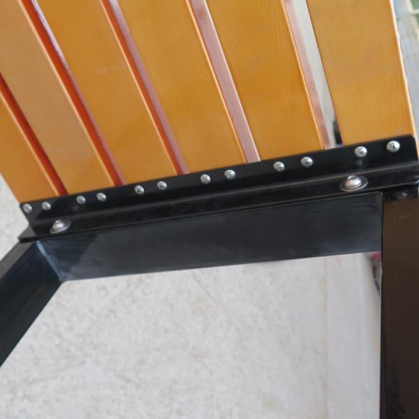 Do metal exterior de alta qualidade barato do jardim do lazer do preço da tomada de fábrica banco de madeira Seat